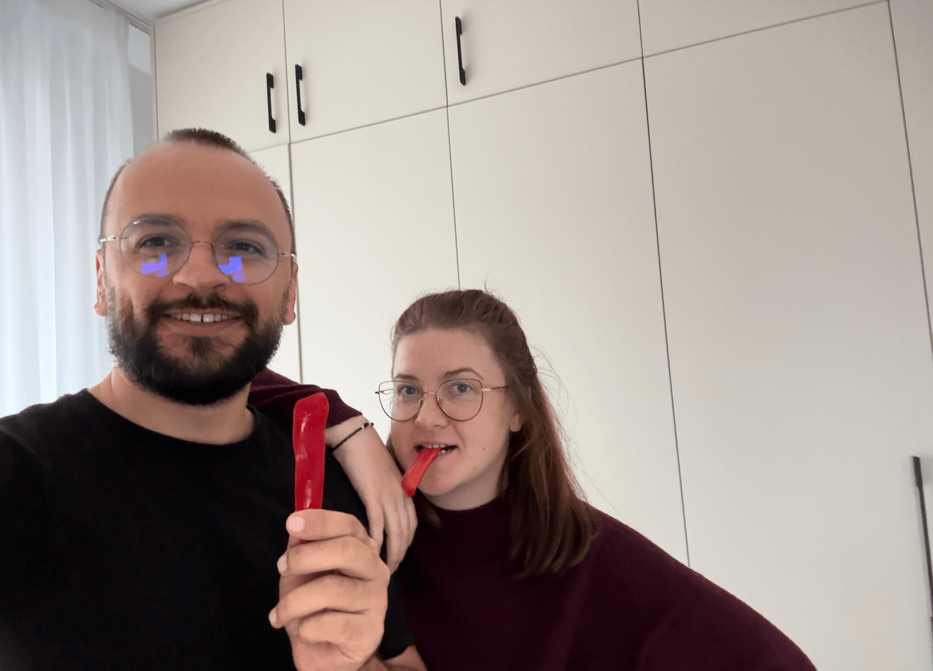 We eat the bell pepper